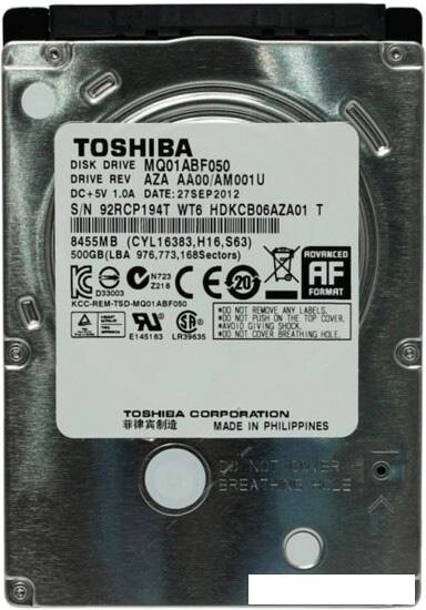 Жесткий диск Toshiba MQ01ABF 500GB (MQ01ABF050) от компании Интернет-магазин marchenko - фото 1