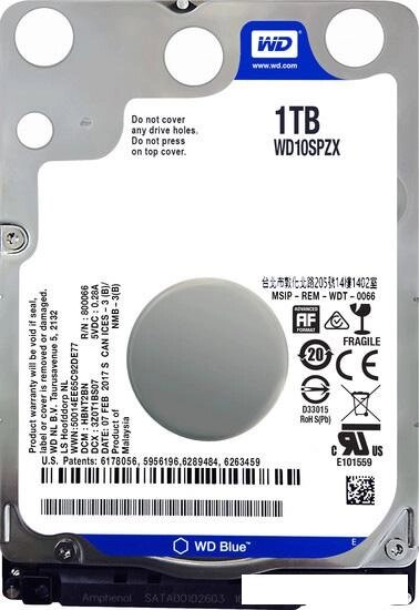 Жесткий диск WD Blue 1TB [WD10SPZX] от компании Интернет-магазин marchenko - фото 1