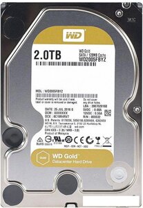 Жесткий диск WD gold 2TB [WD2005FBYZ]