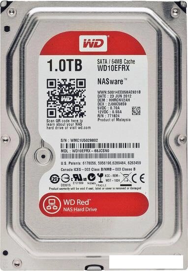 Жесткий диск WD Red 1TB (WD10EFRX) от компании Интернет-магазин marchenko - фото 1