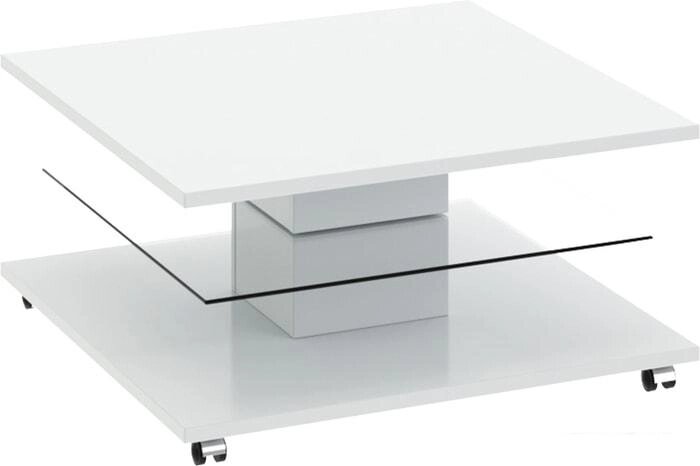 Журнальный столик Трия Diamond тип 1 (белый глянец) от компании Интернет-магазин marchenko - фото 1