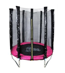 Батут Atlas Sport PINK 140 см (4.5ft) на эластичных ремнях