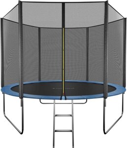 Батут GetActive Jump 10ft - 312 см складной, лестница, сетка (синий)