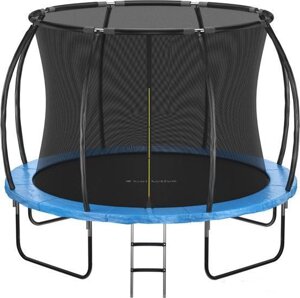 Батут GetActive Jump PRO 10FT с лестницей и внутренней сеткой (синий)