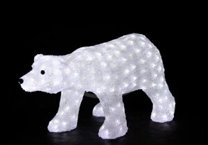Фигура Neon-night Белый медведь 81*45 см