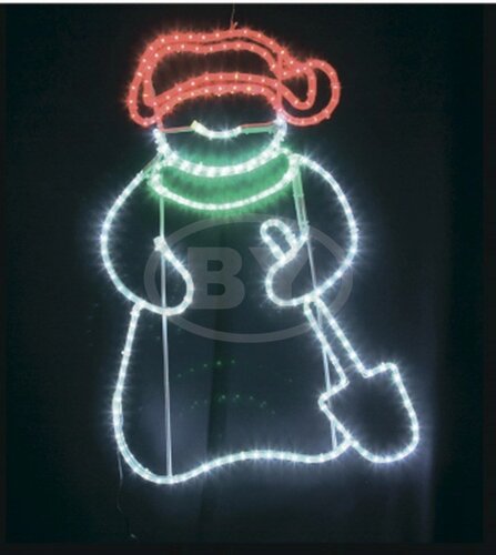 Фигура Neon-night Снеговик с лопатой LED