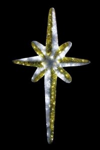 Фигура Neon-night Звезда 8-ми конечная 1.2 бело-золотая