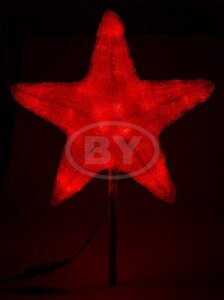 Фигура Neon-night Звезда красный 30 см