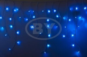 Гирлянда Бахрома Айсикл белый 2.4*0.6 м синий 76 LED