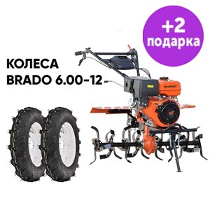 Культиватор Skiper SP-1800S + колеса BRADO 6.00-12