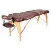 Массажный стол Atlas Sport 60 см складной 3-с деревянный + сумка (коричневый)