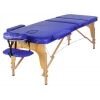 Массажный стол Atlas Sport 60 см складной 3-с деревянный + сумка (синий)