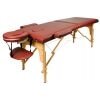 Массажный стол Atlas Sport складной 2-с деревянный 70 см бургунди