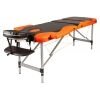 Массажный стол AtlasSport 60 см 3-с алюминиевый (черно-оранжевый)