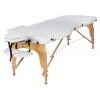 Массажный стол AtlasSport 70 см складной 3-с деревянный (белый)