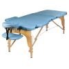 Массажный стол AtlasSport 70 см складной 3-с деревянный (светло-голубой)