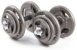 Набор гантелей металлических Atlas Sport Хаммертон 2x19 кг