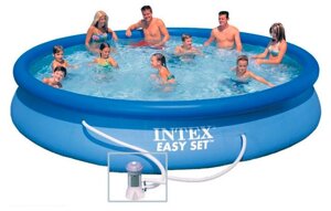 Надувной бассейн Intex Easy Set 28158NP (457х84 см) + фильтр-насос