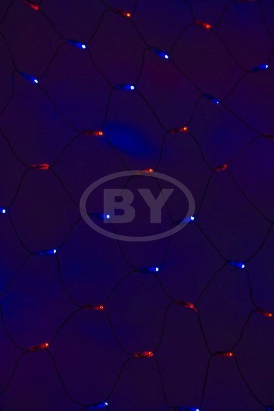 Светодиодная сетка Neon-night 2*1.5 м красный/синий [215-023] - скидка