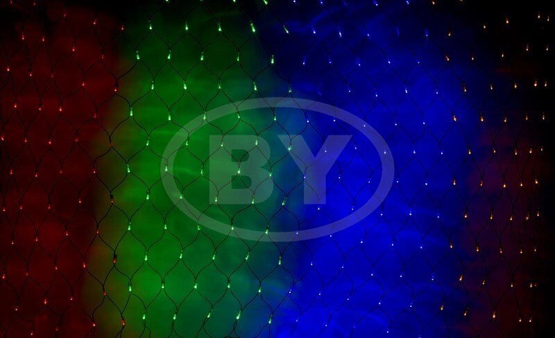 Светодиодная сетка Neon-night 2*1.5 м мультиколор [215-029] - фото