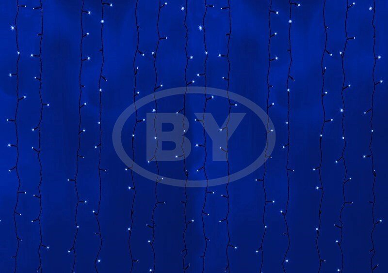 Светодиодная занавес Neon-night 2*3 м синий, прозрачный ПВХ - обзор