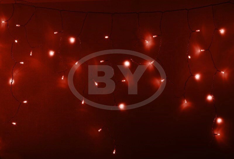 Светодиодная бахрома Айсикл прозрачный Neon-night 4.8*0.6 м красный - отзывы