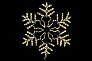 Светодиодная фигура Winner Light Снежинка 86 см, тепло-белая
