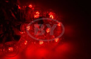 Светодиодная гирлянда Light-neon "LED Galaxy Bulb String" красный, белый каучук