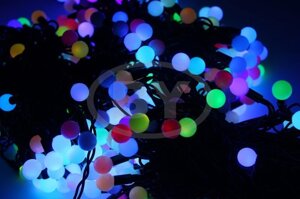 Светодиодная гирлянда Neon-night Клип лайт шарики RGB 3 нити по 20 м