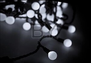 Светодиодная гирлянда Neon-night LED шарики белый 10 м Ø 38 мм