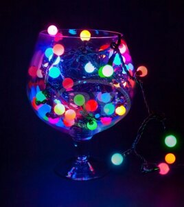 Светодиодная гирлянда Neon-night LED шарики RGB 20 м Ø 17.5 мм 24 B