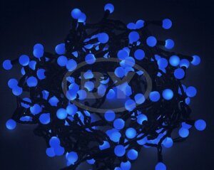 Светодиодная гирлянда Neon-night LED шарики синий 20 м Ø 17.5 мм 24 B