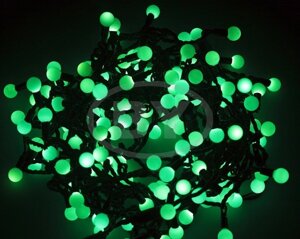 Светодиодная гирлянда Neon-night LED шарики зелёный 20 м Ø 17.5 мм 24 В