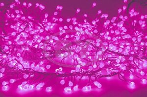 Светодиодная гирлянда Neon-night «Мишура LED» розовый 6 м
