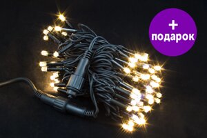 Светодиодная гирлянда Winner Light «Нить 100 LED» 10 м тепло-белый