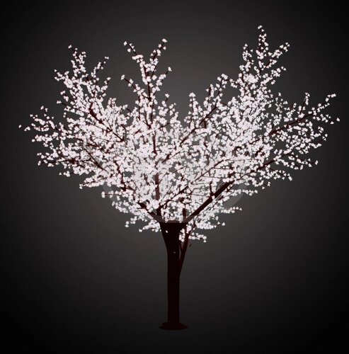 Светодиодное дерево Neon-night Сакура белый 3.6 м,3 м IP 65