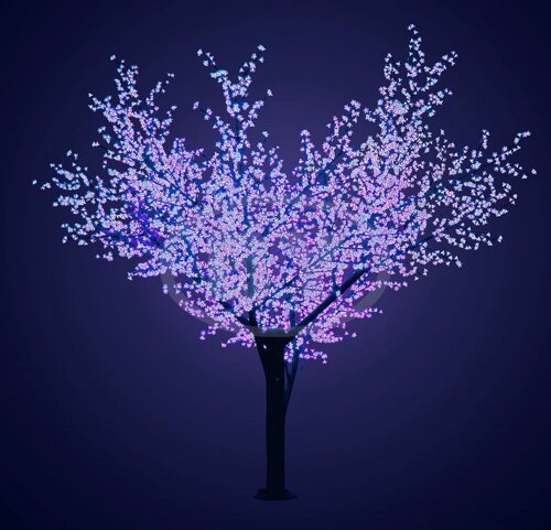 Светодиодное дерево Neon-night Сакура синий 3.6 м,3 м IP 65
