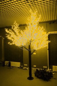 Светодиодное дерево Neon-night Сакура желтый 1.5 м,1.8 м