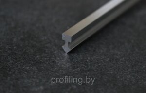 Алюминиевый Т образный профиль 5мм серебро глянец ПТ-05 270см
