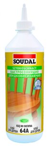 Клей для дерева ПВА Soudal D2 64А быстросохнущий белый 250 г