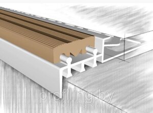 Профиль для ступеней 517-54М 2,7м бежевый