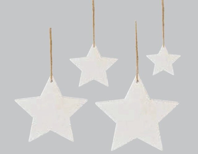 Декор подвесной "Звезды", белый от компании ООО "Спрингхауз" - фото 1