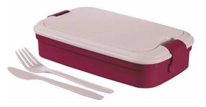 Контейнер пищевой прямоугольный Foodkeeper rectangular with cutlery 1,4L, Фиолетовый