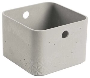 Коробка квадратная XS Beton 3L, серый