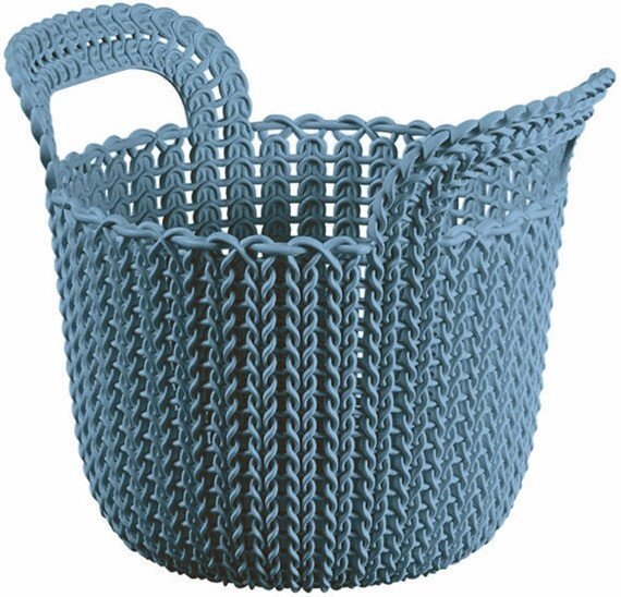 Корзинка Knit Round XS, синий от компании ООО "Спрингхауз" - фото 1