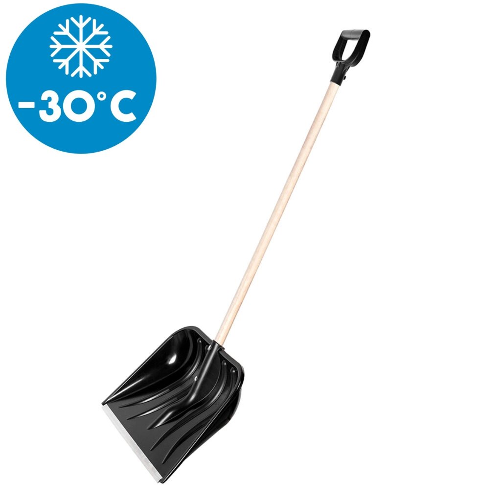 Лопата снеговая Smart 48 Basic, черный от компании ООО "Спрингхауз" - фото 1