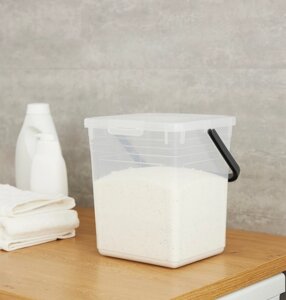 Контейнер для порошка Detergent Basic 5 kg, 7 л, проз/зеленый