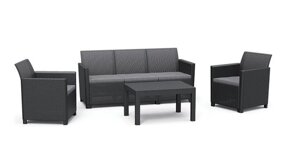 Комплект садовой мебели Keter Claire 3-seater Set, графит