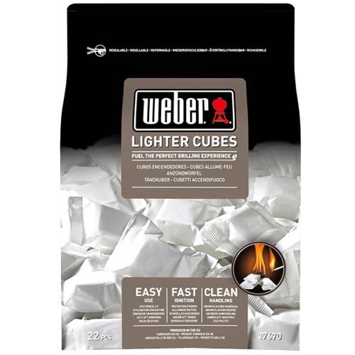 Кубики для розжига Weber, 22 шт - преимущества