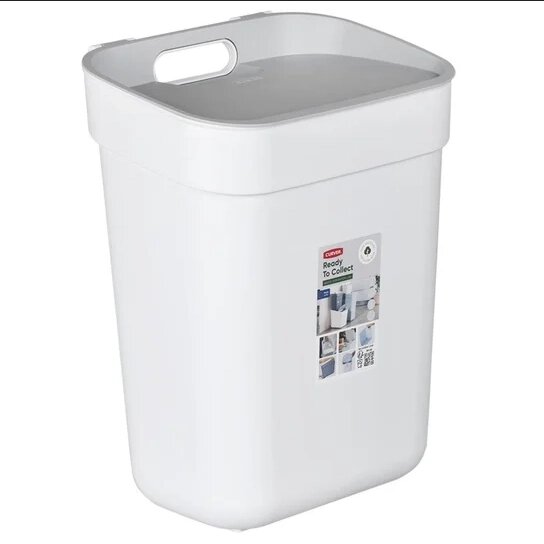 Урна для мусора Ready To Collect 10L, белый/светло-серый от компании ООО "Спрингхауз" - фото 1
